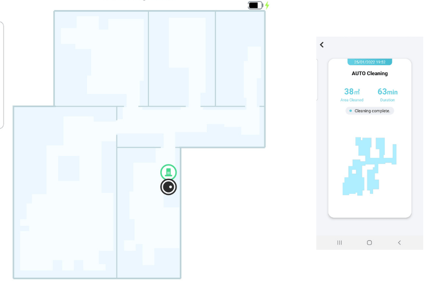 Die Wohnungskarte wird in der Yeedi App dargestellt